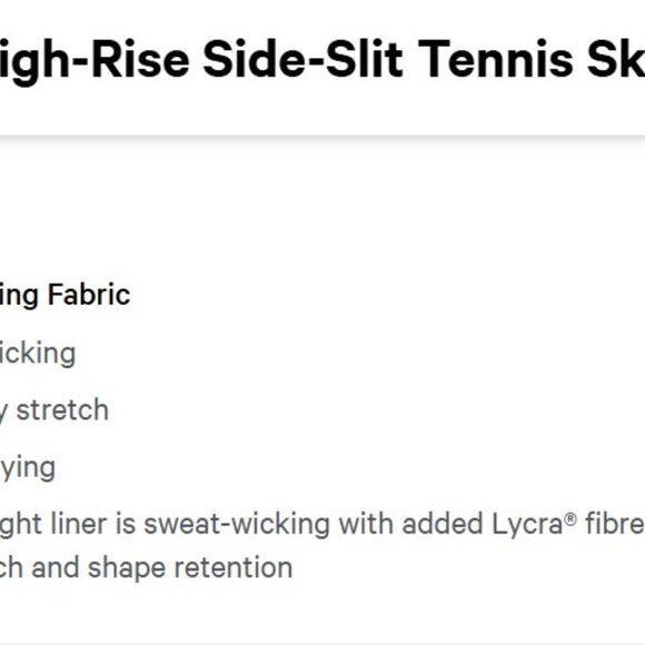 lululemon Super-High-Rise Side-Slit Tennis Skirt Designed for Tennis - Picture 8 of 8